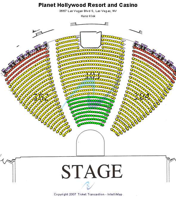 Bakkt Theater At Planet Hollywood Hans Klok Seating Chart